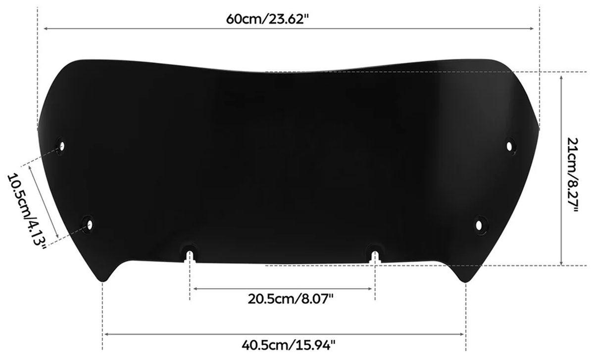 WINDSHIELD FOR SHARKNOSE FAIRINGS 2023 TO PRESENT