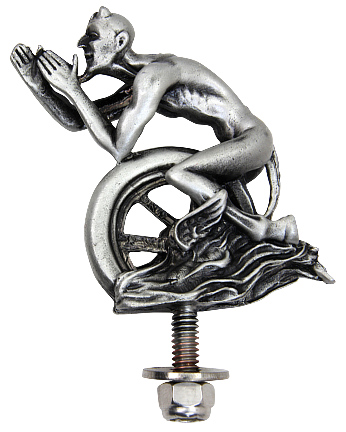 DEVIL AND WHEEL FENDER ORNAMENT