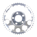 Rear sprocket, chrome. 48t — 82-85 FXR; 73-99 style offset chop (NU)