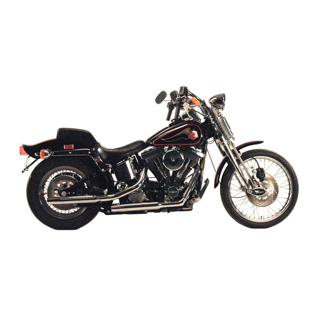 Paughco, Tapered exhaust (38"). Chrome — 84-99 Softail (NU)