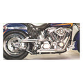 Paughco, Shotgun shorty Goose cut exhaust (38"). Chrome — 70-84 Shovel (NU)