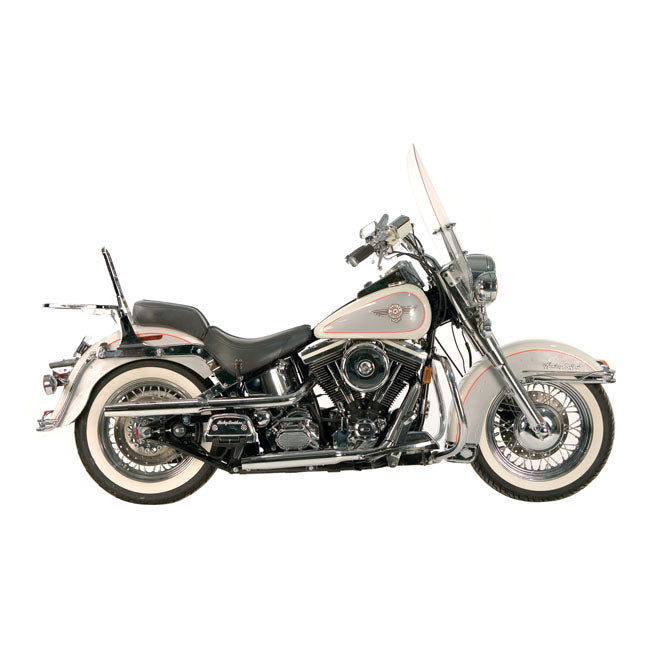 Paughco, Shotgun Tapered exhaust (38"). Chrome — 85-86 FXWG only (NU)