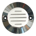 Grooved point cover, polished — 70-99 Big Twin (Excl. Twin Cam); 04-22 XL Sportster (Excl. 08-12 XR1200) (NU)