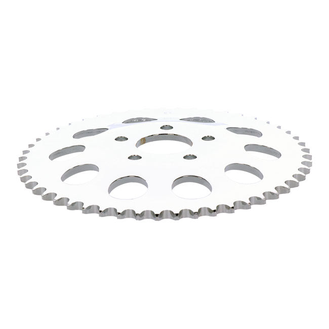 Rear sprocket, chrome. 51t — 82-85 FXR; 73-99 style offset chop (NU)