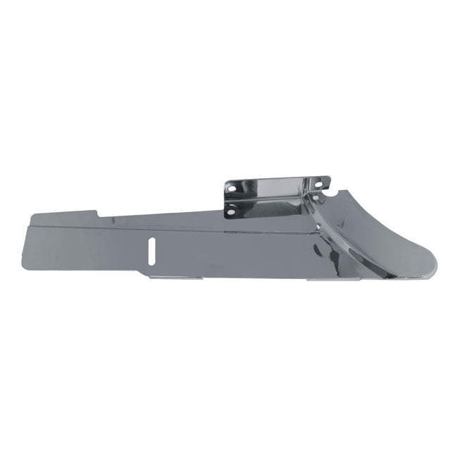 Lower rear belt guard. Chrome — 91-99 Dyna with 61t pulley (NU)