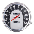 FL speedometer, ''62-67 electra face'', black/silver. 2:1 mph