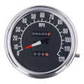 FL speedometer, ''74-84 face'', black. 1:1 mph