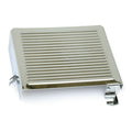 Battery side cover, ribbed. Chrome — 1965 Panhead; 66-69 Early Shovel (NU)