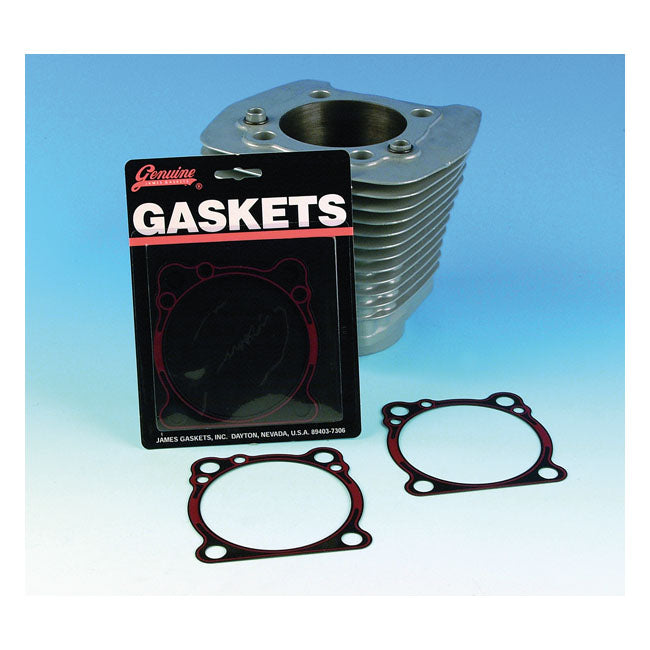 James gasket set, cylinder base. RCM .022" — 84-99 Big Twin (Excl. Twin Cam); 86-22 XL Sportster (Excl. 08-12 XR1200) (NU)