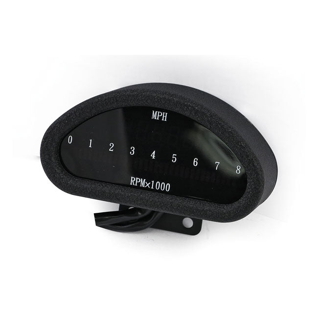 Electronic cnc aluminum speedometer (kmh) black