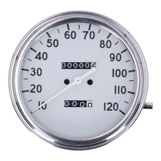 FL speedometer, ''36-40 face'', white. 1:1 mph