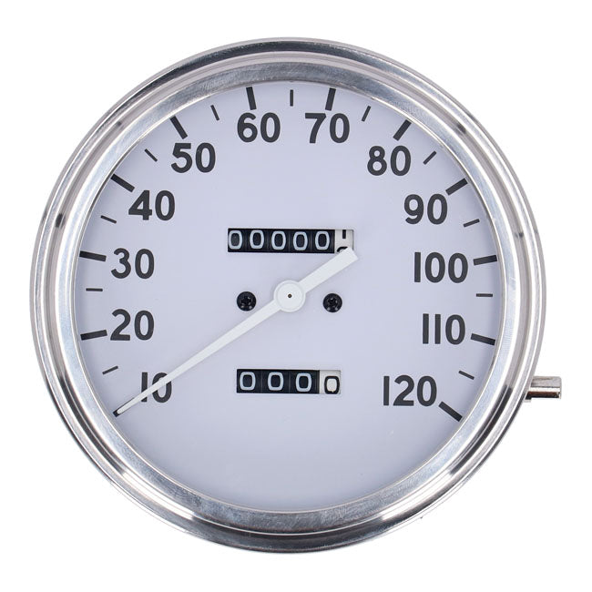 FL speedometer, ''36-40 face'', white. 2:1 mph