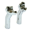 OEM style pullback risers, no top clamp. 4.5" rise. Chrome