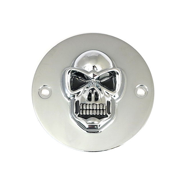 Skull point cover. Chrome — 70-99 Big Twin (Excl. Twin Cam); 04-22 XL Sportster (NU)