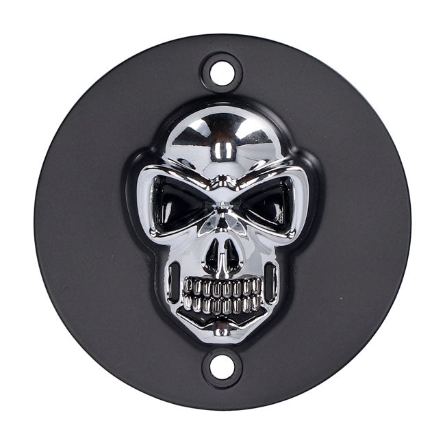 Skull point cover. Black/chrome — 86-03 XL Sportster (NU)