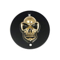 Skull point cover. Black/gold — 86-03 XL Sportster (NU)
