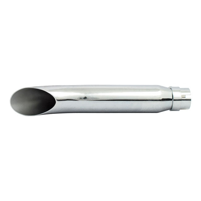 Turn out universal muffler 16" long chrome