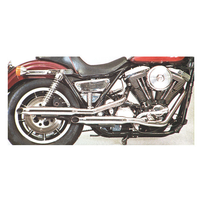 Paughco, Shorty exhaust (38"). Chrome — 57-85 XL Sportster (Excl. 1979 XL Sportster); 80-85 XL Sportster requires 902814 brake stop (NU)