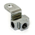 Brake tee, front. Chrome