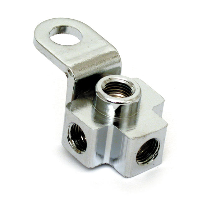 Brake tee, rear — 71-E72 FX; 70-84 FL with Sidecar
