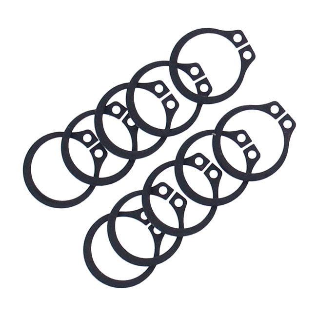 Retaining ring, clutch foot control rod end