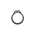 Retaining ring, clutch foot control rod end