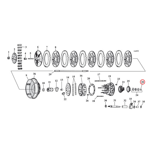 Retaining ring, throwout bearing