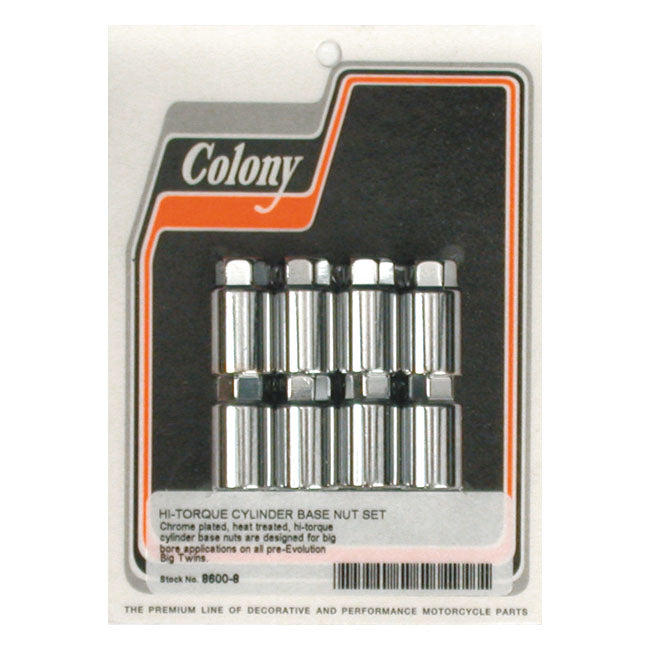 Colony cyl base nut kit, high-torque — 36-84 Big Twin (NU)