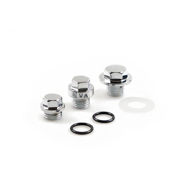 Colony oil pump and crankcase plug set — 68-80 Big Twin (NU)