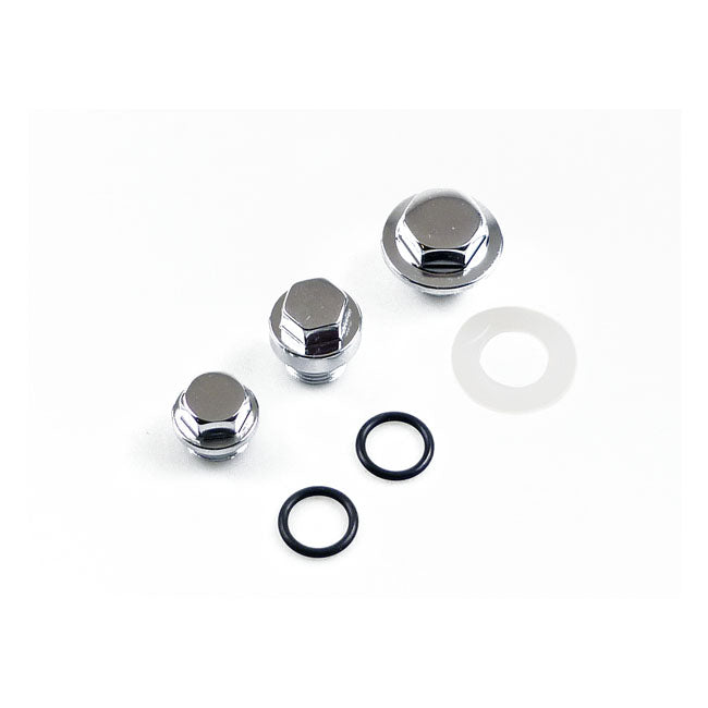 Colony oil pump and crankcase plug set — 68-80 Big Twin (NU)
