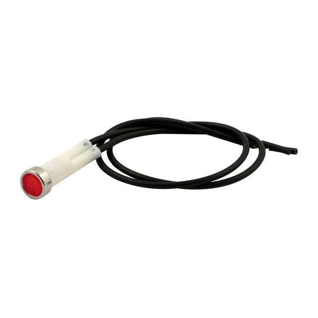 3/8 indicator light. Red, no symbol — 87-90 FXRS; 86-90 XL Sportster