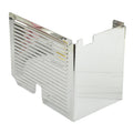 Battery side cover, ribbed. Chrome — 67-78 XLH (electric start models) (NU)