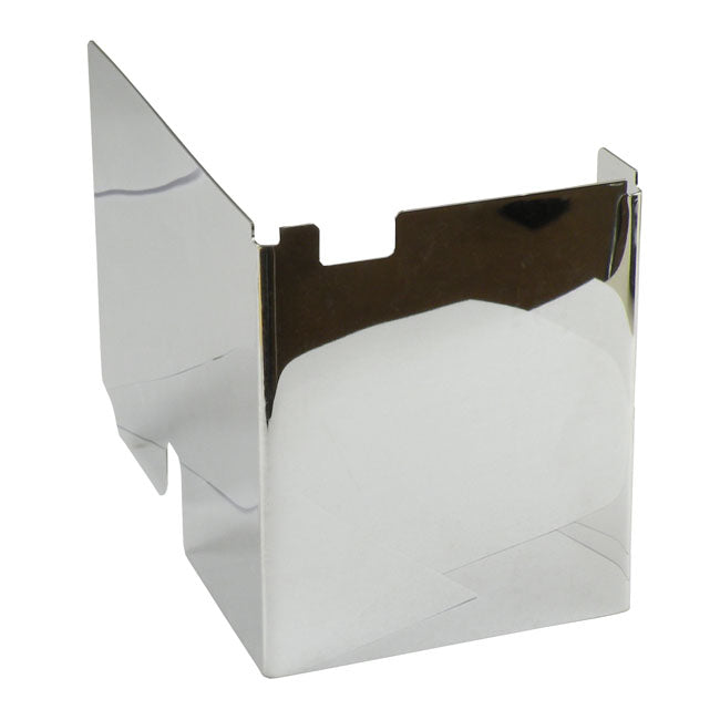 Battery side cover, smooth. Chrome — 67-78 XLH (electric start models) (NU)