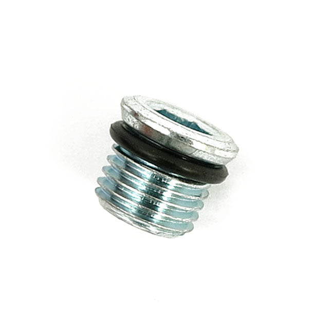 Primary oil drain plug. magnetic — 04-06 Softail; FLT/Touring primary (NU)