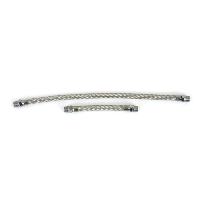 Shovel rocker box oil line kit. braided stainless