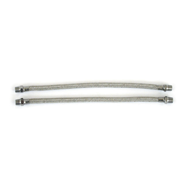 Sportster rocker box oil line kit. braided stainless