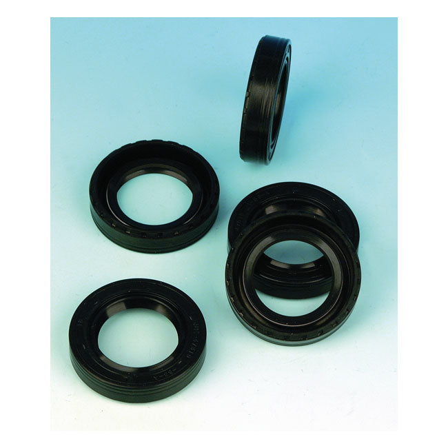 James, swingarm/wheel seal. Rubber OD — Wheel FR&RR: 84-99 Big Twin; XL Sportster (NU). Swingarm: 58-86 4-speed Big Twin (NU).