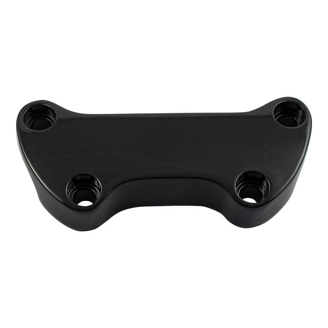Handlebar top clamp, without skirt — Various 73-23 Big Twin; XL Sportster (Excl. FLT/Touring). With 1" diameter bars