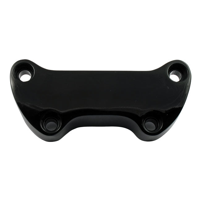 Handlebar clamp plain, with skirt — Various 73-22 Big Twin; XL Sportster (Excl. FLT/Touring). With 1" diameter bars