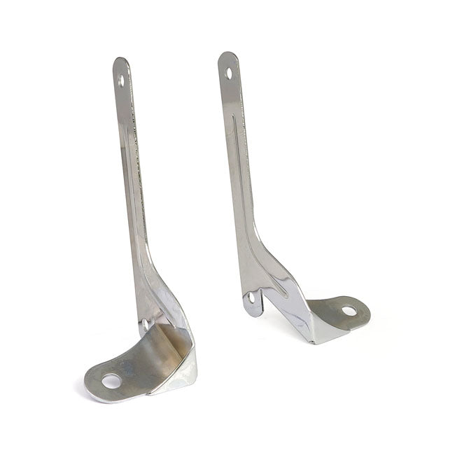 Spotlamp / passing lamp mount bracket kit. Chrome — 71-84 FXE (NU)