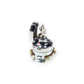 FL style ignition switch, ''electronic''. flat key. Chrome
