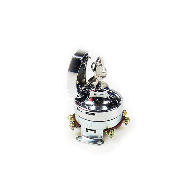 FL style ignition switch, ''electronic''. flat key. Chrome