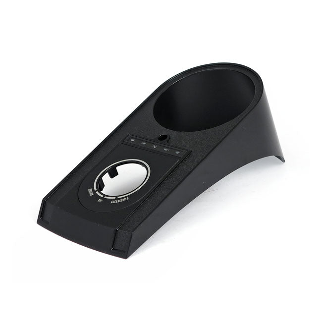 Die-cast aluminum dash cover, 00-10 style. Gloss black