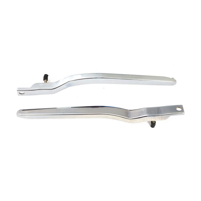 72-85 FX fender struts. Smooth. Chrome