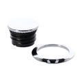 Pop-up gas cap set. Chrome — 98-22 XL Sportster (excl. 04-10 XL1200C) with 2.1G/7.9L or 4.5G/17L tank