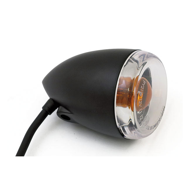 Late-style turn signal assembly. Front. Matte black