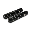 Bomber, foot peg set. knurled. Black cm