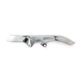 Shorty upper belt guard. Chrome — 86-06 Softail (NU)