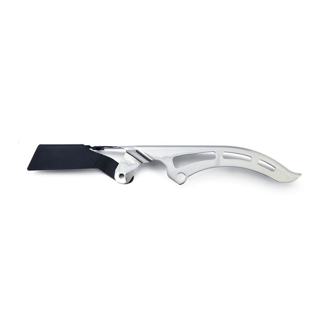 Shorty upper belt guard. Chrome — Dyna: 2007 FXSTD (NU). Softail: 2007 FXSTC; FXSTN; FLSTSC (NU).