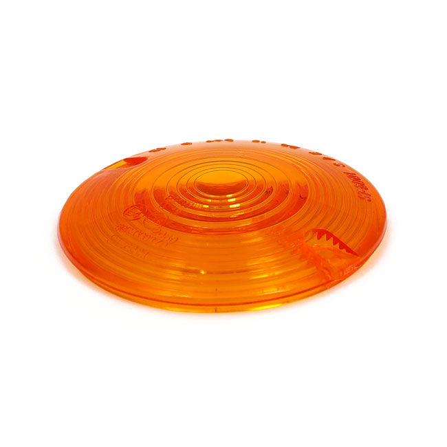 Replacement turn signal lens. flat lens. Amber